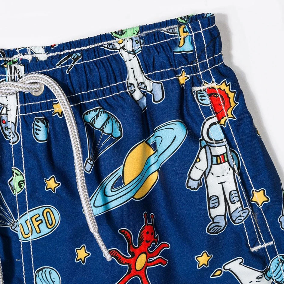 Boy Swim Shorts With Astronaut Print 5 Boy Swim Shorts With Astronaut Print - Image 3