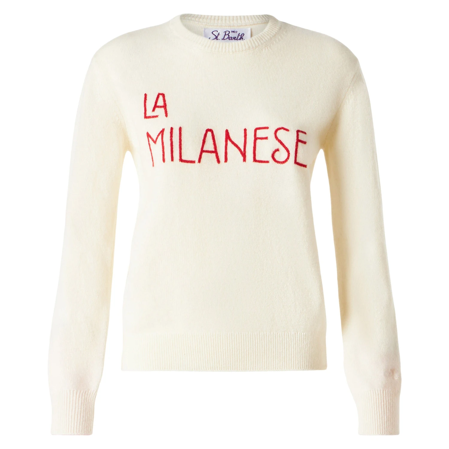 Woman Sweater With La Milanese Embroidery | Michela Proietti Co-Lab 5 Woman Sweater With La Milanese Embroidery | Michela Proietti Co-Lab - Image 3