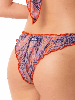 MC2 Saint Barth Woman Bandeau Bikini With Liberty Print | Made With Liberty Fabric 9 MC2 Saint Barth Woman Bandeau Bikini With Liberty Print | Made With Liberty Fabric -MC2 Saint Barth Shop liberty bandeau bikini orange 4