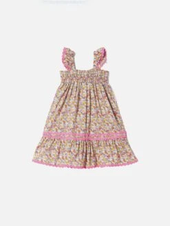 MC2 Saint Barth Girl Dress With Liberty Flower Print | Made With Liberty Fabric