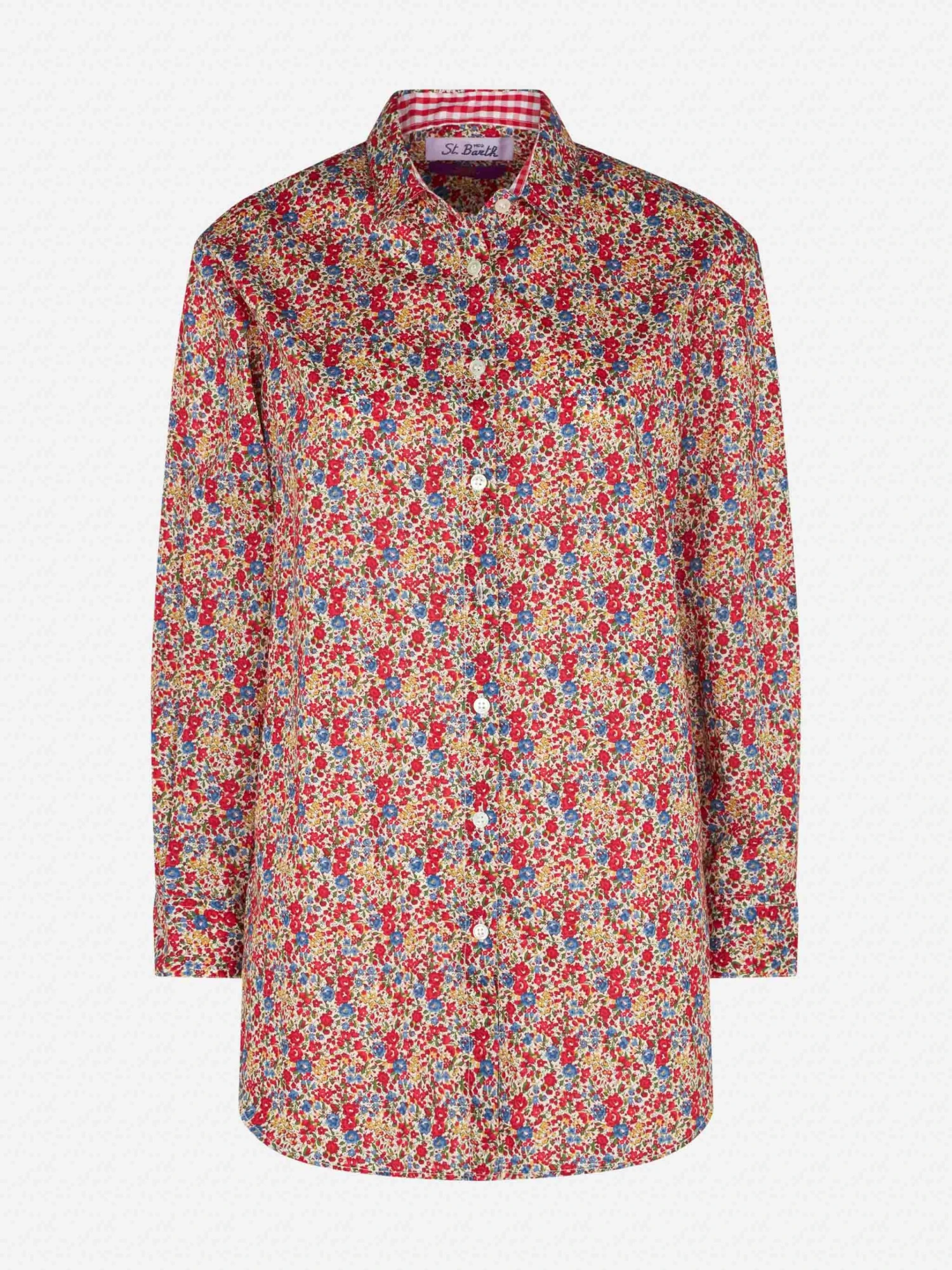 Woman Brigitte Cotton Shirt With Flower Print | Made With Liberty Fabric 6 Woman Brigitte Cotton Shirt With Flower Print | Made With Liberty Fabric - Image 4