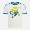 MC2 Saint Barth Boy Heavy Cotton T-shirt With Bart Soccer Print | THE SIMPSONS SPECIAL EDITION -MC2 Saint Barth Shop magliettabimbowinter1