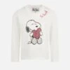 MC2 Saint Barth Girl Heavy Cotton T-shirt With Snoopy Rhinestones Print | SNOOPY PEANUTS™ SPECIAL EDITION -MC2 Saint Barth Shop maglionebimba2