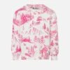 MC2 Saint Barth Girl Crewneck Sweatshirt With Toile De Jouy Print -MC2 Saint Barth Shop maglionebimba3