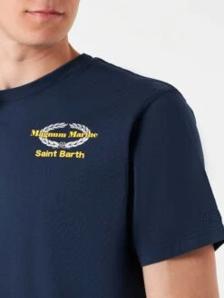 MC2 Saint Barth Man Cotton T-shirt With Magnum Marine Print | MAGNUM MARINE SPECIAL EDITION