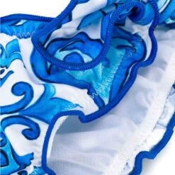 Girl Triangle Bikini With Majolica Print 7 Girl Triangle Bikini With Majolica Print -MC2 Saint Barth Shop majolica 1 7