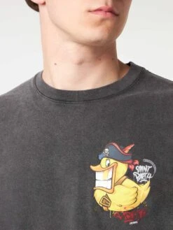 MC2 Saint Barth Man Cotton T-shirt With Captain Duck Front And Back Print | CRYPTO PUPPETS® SPECIAL EDITION