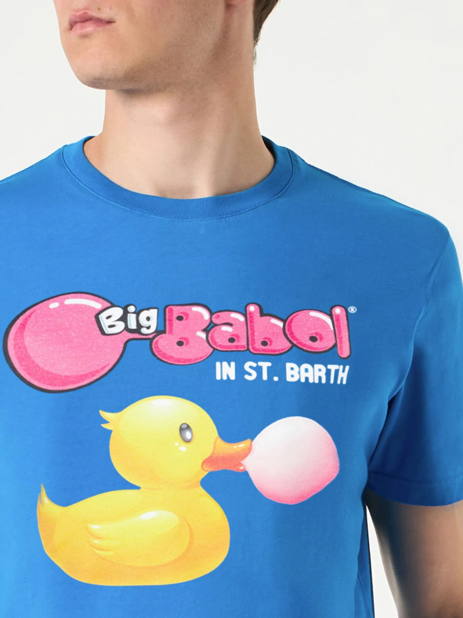 MC2 Saint Barth Man Cotton T-shirt With Ducky And Big Babol Print | BIG BABOL® SPECIAL EDITION 4 MC2 Saint Barth Man Cotton T-shirt With Ducky And Big Babol Print | BIG BABOL® SPECIAL EDITION - Image 2
