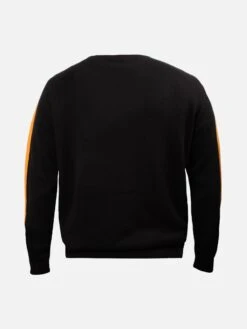 MC2 Saint Barth Man Crewneck Sweater With Roma Patch | AS ROMA SPECIAL EDITION -MC2 Saint Barth Shop man knitwear roma fallwinter2
