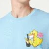 MC2 Saint Barth Man T-shirt With Ducky Print | CRYPTO PUPPETS® SPECIAL EDITION -MC2 Saint Barth Shop man lightblue tshirt crypto 2