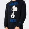 Man Blue Sweater Winter Mood Snoopy Print| SNOOPY - PEANUTS™ SPECIAL EDITION 2 Man Blue Sweater Winter Mood Snoopy Print| SNOOPY - PEANUTS™ SPECIAL EDITION -MC2 Saint Barth Shop man sweater black peanuts 1
