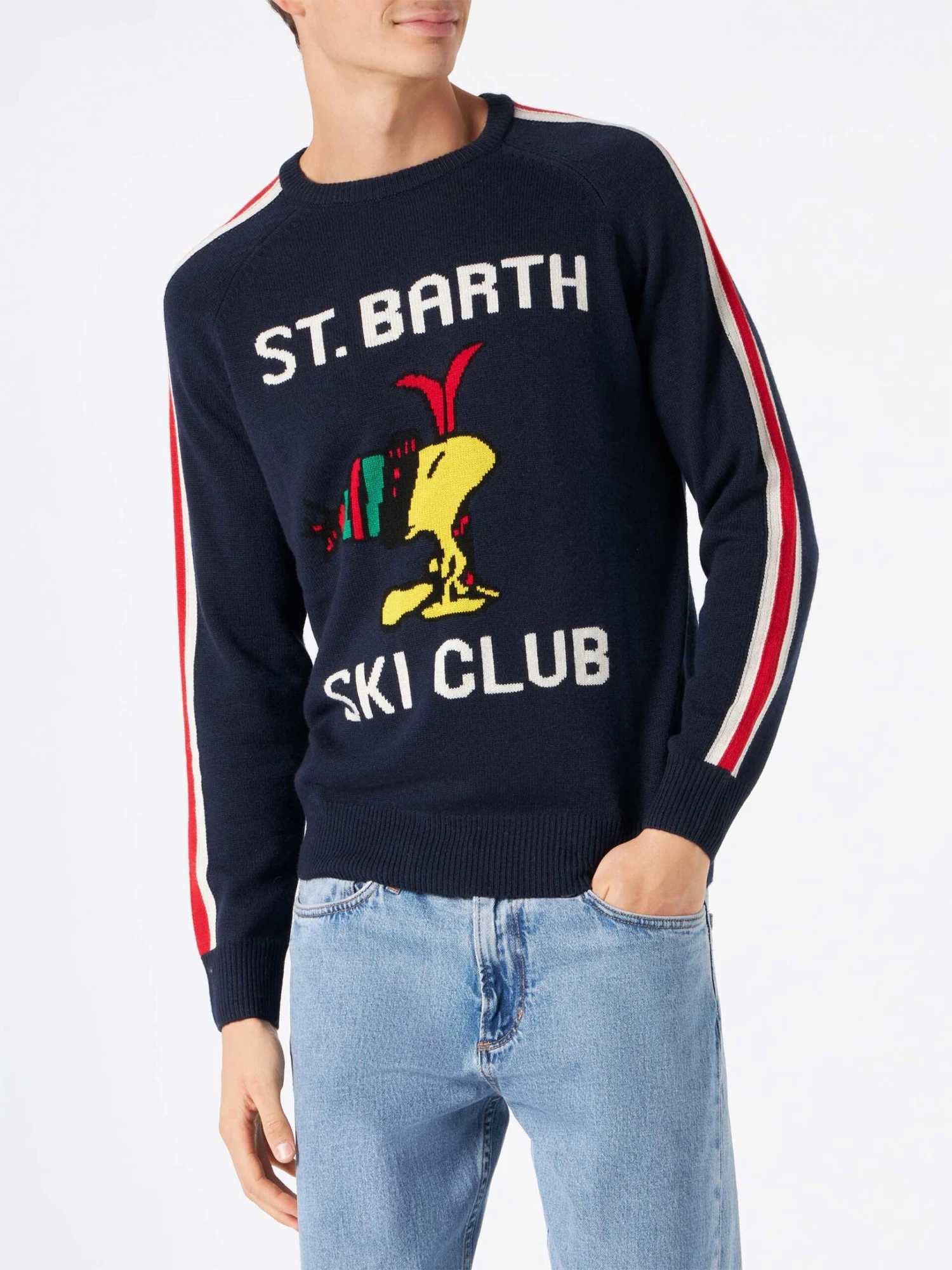 MC2 Saint Barth Man Sweater With Woodstock Print | WOODSTOCK - PEANUTS™ SPECIAL EDITION 3 MC2 Saint Barth Man Sweater With Woodstock Print | WOODSTOCK - PEANUTS™ SPECIAL EDITION
