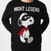 Man Soft Sweater With Snoopy Night Legend Print | SNOOPY - PEANUTS™ SPECIAL EDITION 1 Man Soft Sweater With Snoopy Night Legend Print | SNOOPY - PEANUTS™ SPECIAL EDITION -MC2 Saint Barth Shop man sweater embroidery peanuts 2