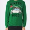 MC2 Saint Barth Man Cashmere Blend Sweater With Fiat 500 Jacquard | FIAT 500 SPECIAL EDITION -MC2 Saint Barth Shop man sweater green vespa wintermood 1