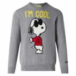 Man Sweater With Grey Rock Snoopy | SNOOPY - PEANUTS™ SPECIAL EDITION 9 Man Sweater With Grey Rock Snoopy | SNOOPY - PEANUTS™ SPECIAL EDITION -MC2 Saint Barth Shop man sweater grey peanuts 4