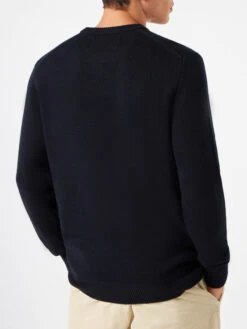 Man Blue Navy Sweater "I Hate Mountains Smurf" Print | ©PEYO SPECIAL EDITION 8 Man Blue Navy Sweater "I Hate Mountains Smurf" Print | ©PEYO SPECIAL EDITION -MC2 Saint Barth Shop man sweater thesmurfs black 2