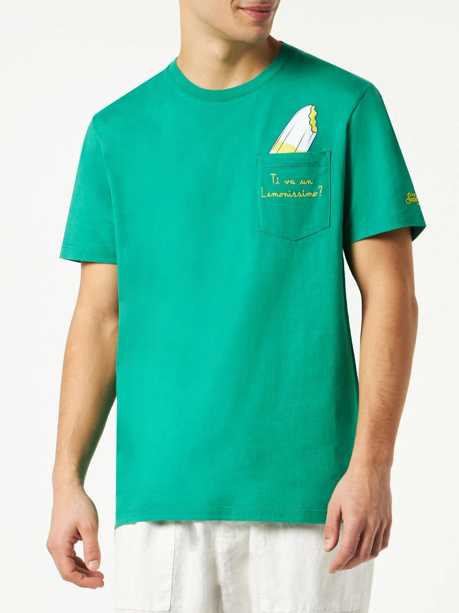 MC2 Saint Barth Cotton T-shirt With Ti Va Un Lemonissimo? Embroidery | ALGIDA® SPECIAL EDITION 4 MC2 Saint Barth Cotton T-shirt With Ti Va Un Lemonissimo? Embroidery | ALGIDA® SPECIAL EDITION - Image 2
