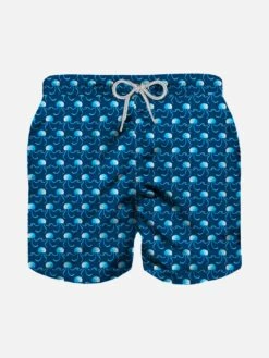 Jellyfish Print Light Fabric Boy Swim Shorts