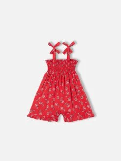 MC2 Saint Barth Girl Playsuit With Paisley Print -MC2 Saint Barth Shop paisely romper cotton girl 2copia