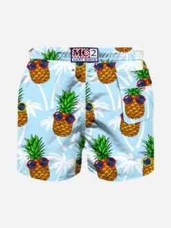 Pineapple Print Boy Swimshorts -MC2 Saint Barth Shop pineapple swimshort 9cab0436 e234 46e5 b1bd a73e44756825