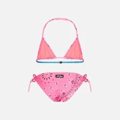 MC2 Saint Barth Girl Triangle Bikini With Fluo Pink Bandanna Print 5 MC2 Saint Barth Girl Triangle Bikini With Fluo Pink Bandanna Print -MC2 Saint Barth Shop pink bandanna triangle bikini 2 644009bb 5664 4b43 a1ec c1f1b26d29b9