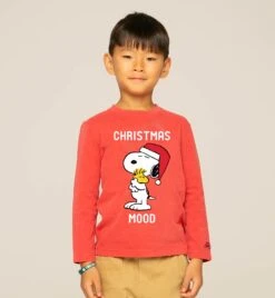 T-shirt Boy Christmas Snoopy Version Print | Peanuts™ Special Edition -MC2 Saint Barth Shop pista mickey ski tshirt boy white disney 1 1