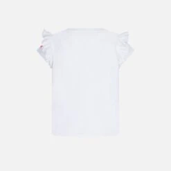 MC2 Saint Barth Girl Ruffled T-shirt With Flounce And Portami Al Mare Embroidery -MC2 Saint Barth Shop portami mare ruffled tshirt 2