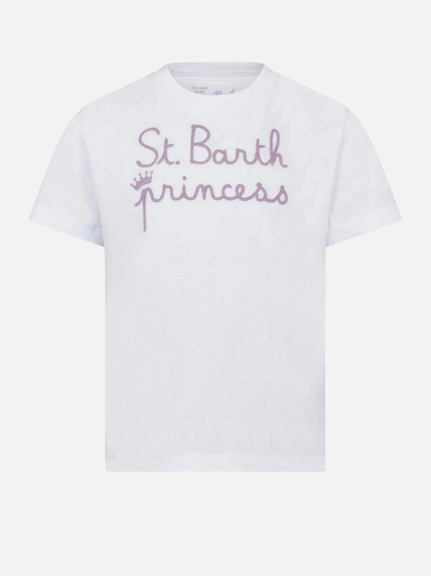 St. Barth Princess Embroided Girl'st-shirt 3 St. Barth Princess Embroided Girl'st-shirt
