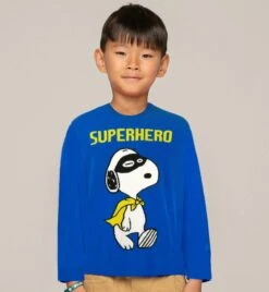 Boy Blue Sweater Snoopy Superhero Print | SNOOPY - PEANUTS™ SPECIAL EDITION -MC2 Saint Barth Shop saint christmas norwegian c7930f12 5453 4661 925f 89ff9faf6ca0