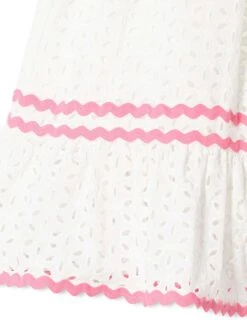 MC2 Saint Barth Girl White Sangallo Dress -MC2 Saint Barth Shop sangallo white girl dress 3copia