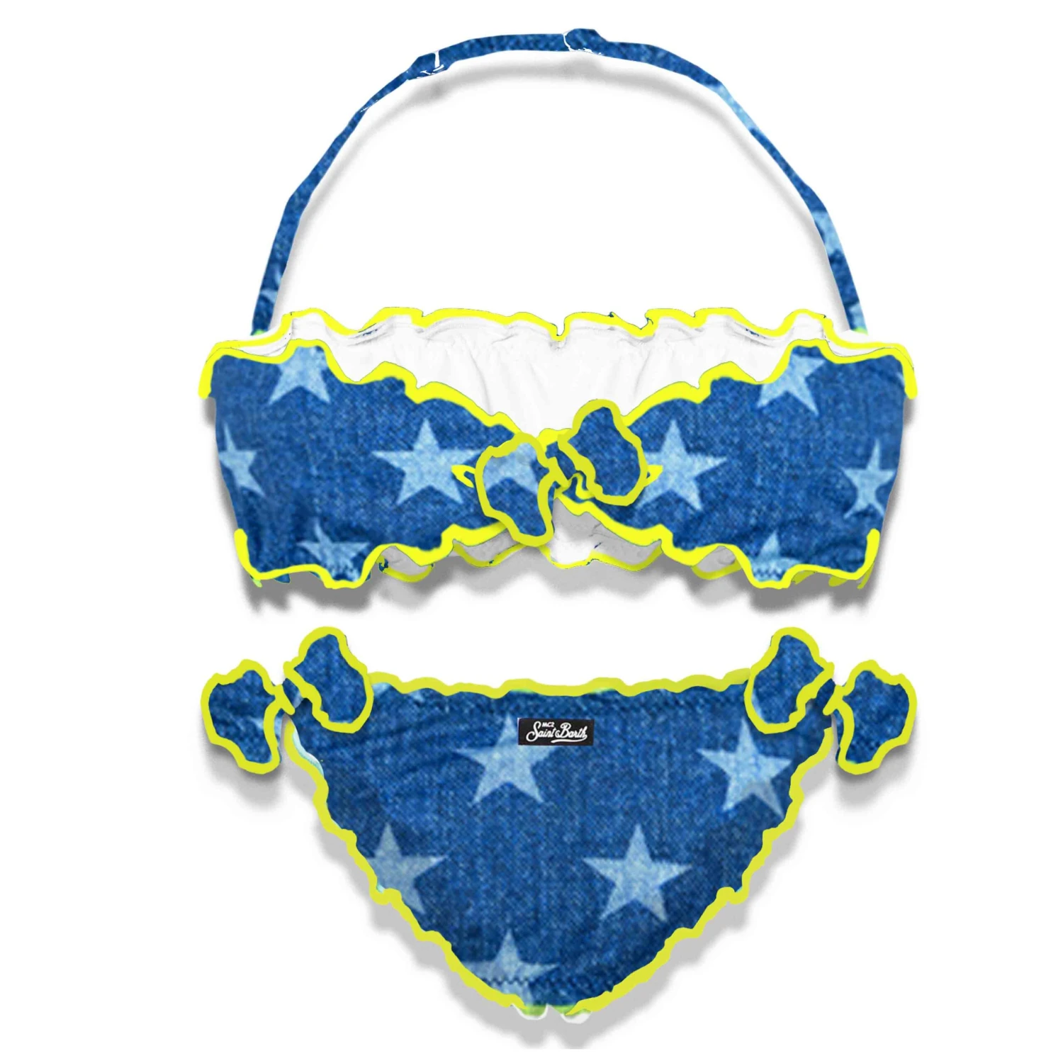 Girl Bandeau Bikini With Star Print 4 Girl Bandeau Bikini With Star Print - Image 2