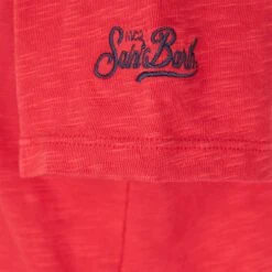 Red Boy's T-shirt Shark Rider St Barth Print 7 Red Boy's T-shirt Shark Rider St Barth Print -MC2 Saint Barth Shop shark boy tshirt red 3