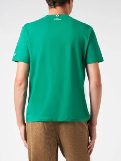 MC2 Saint Barth Man Heavy Cotton T-shirt With Homer Simpson Merry Christmas Print | THE SIMPSONS SPECIAL EDITION -MC2 Saint Barth Shop simpsons tshirt green man 3