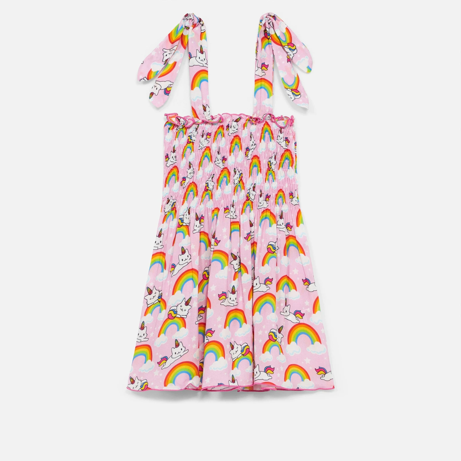 Cotton Dress Lola With Unicorn Cat Print 4 Cotton Dress Lola With Unicorn Cat Print - Image 2