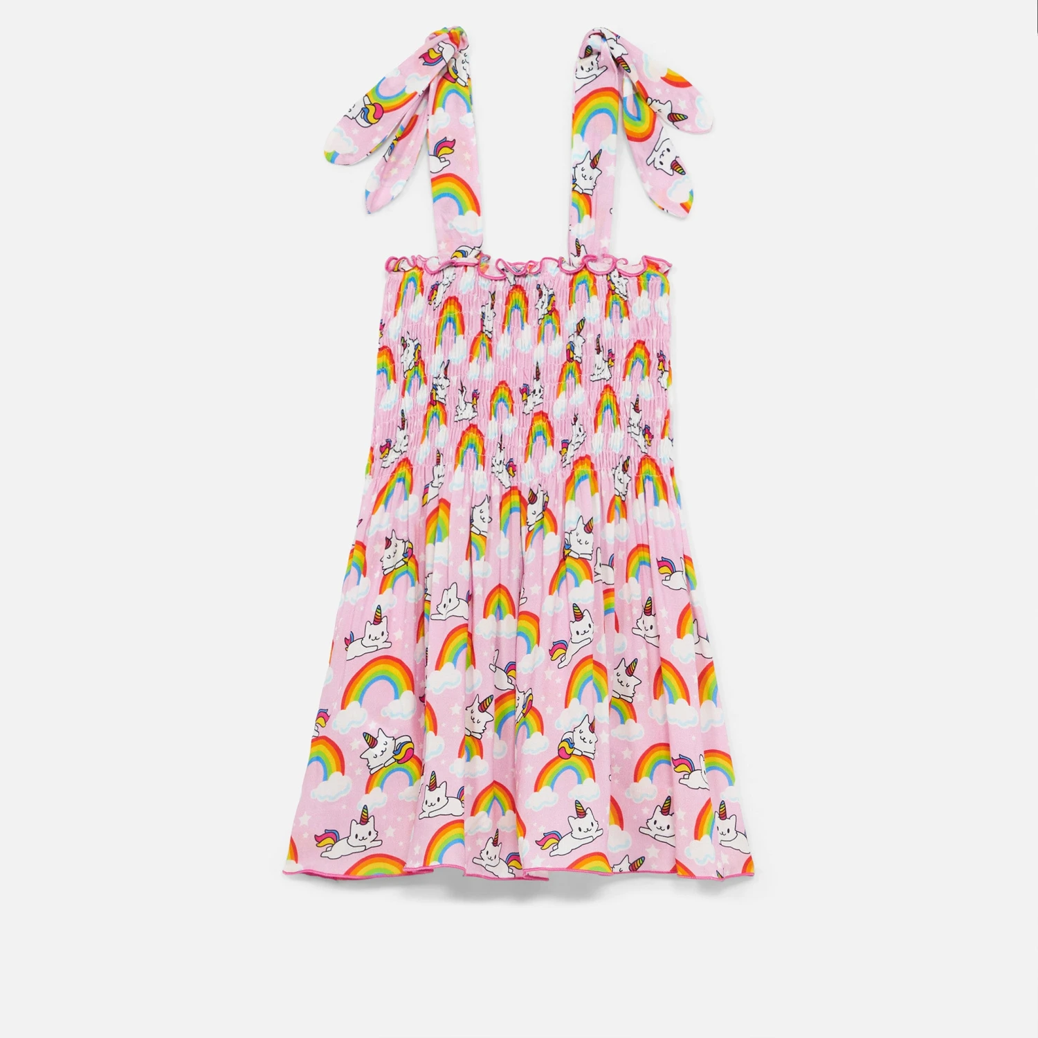 Cotton Dress Lola With Unicorn Cat Print 5 Cotton Dress Lola With Unicorn Cat Print - Image 3