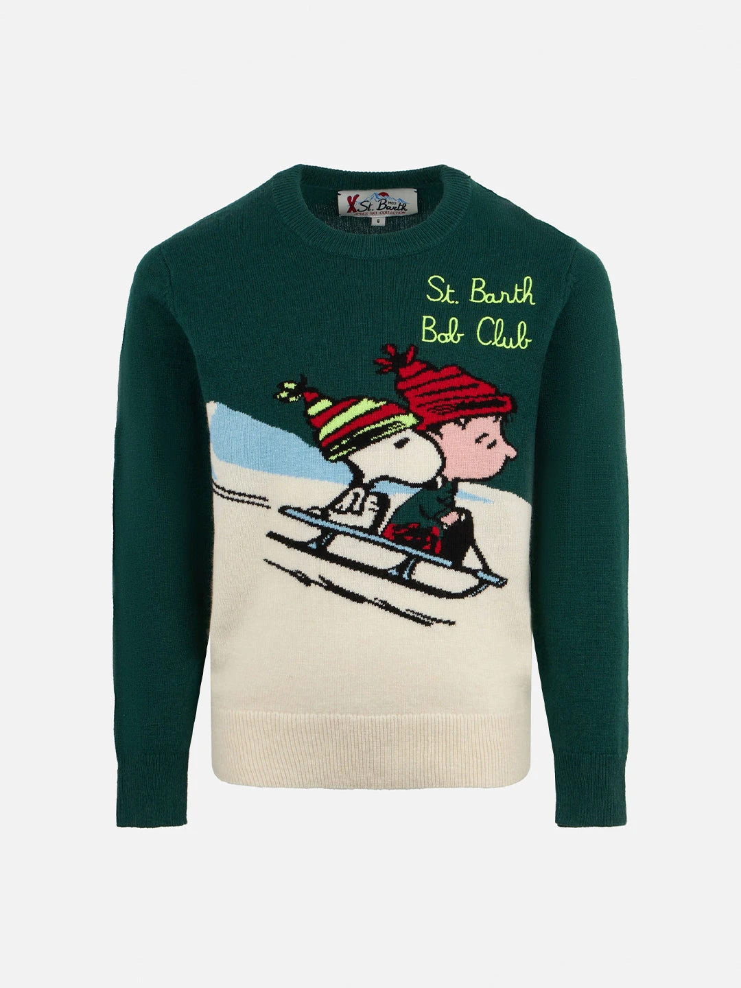 MC2 Saint Barth Boy Crewneck Sweater With Snoopy Print And St. Barth Bob Club Embroidery| SNOOPY - PEANUTS™ SPECIAL EDITION 3 MC2 Saint Barth Boy Crewneck Sweater With Snoopy Print And St. Barth Bob Club Embroidery| SNOOPY - PEANUTS™ SPECIAL EDITION
