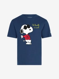 Boy Navy Blue T-shirt With Snoopy Print | SNOOPY - PEANUTS⢠SPECIAL EDITION