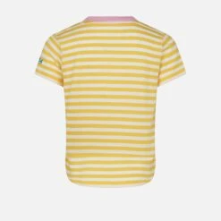 Girl Striped T-shirt With St. Barth Princess Embroidery -MC2 Saint Barth Shop striped embroidery tshirt girl 2