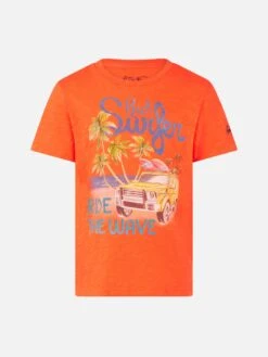 Rich Surfer Print Boy T-shirt