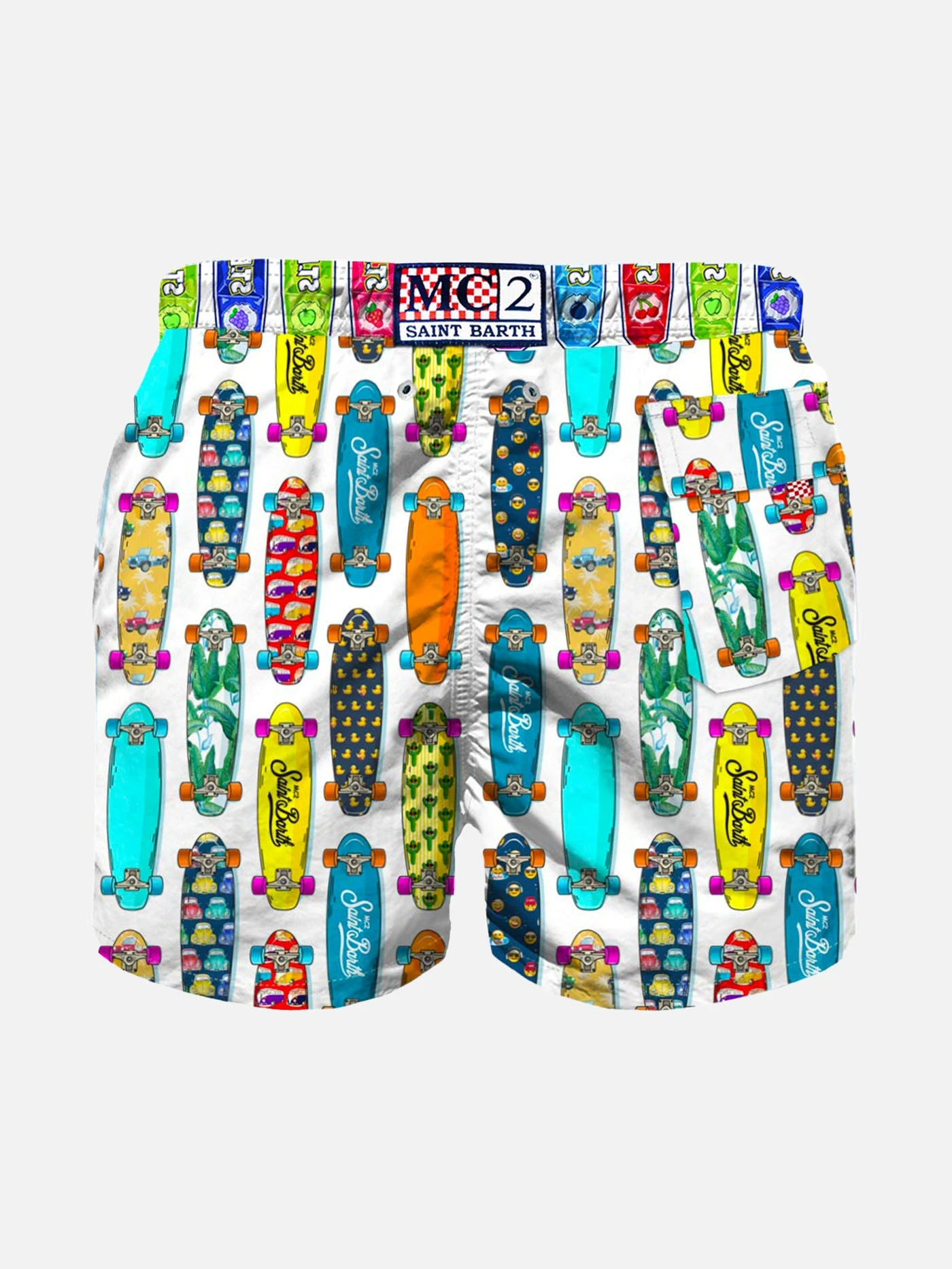 Boy Swim Shorts With Skateboard Print 4 Boy Swim Shorts With Skateboard Print - Image 2