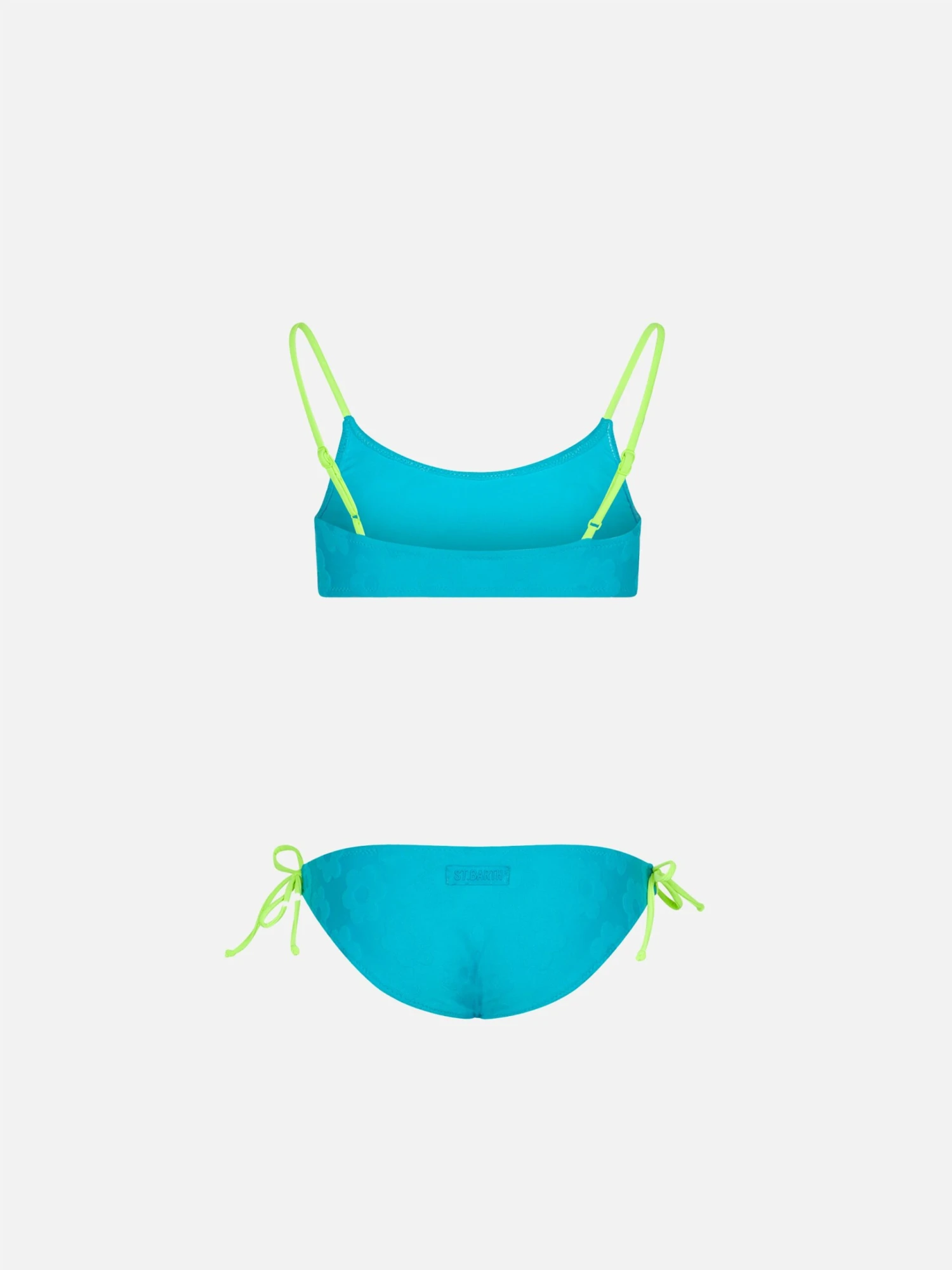 MC2 Saint Barth Girl Terry Bralette Bikini With Embossed Flowers 4 MC2 Saint Barth Girl Terry Bralette Bikini With Embossed Flowers - Image 2