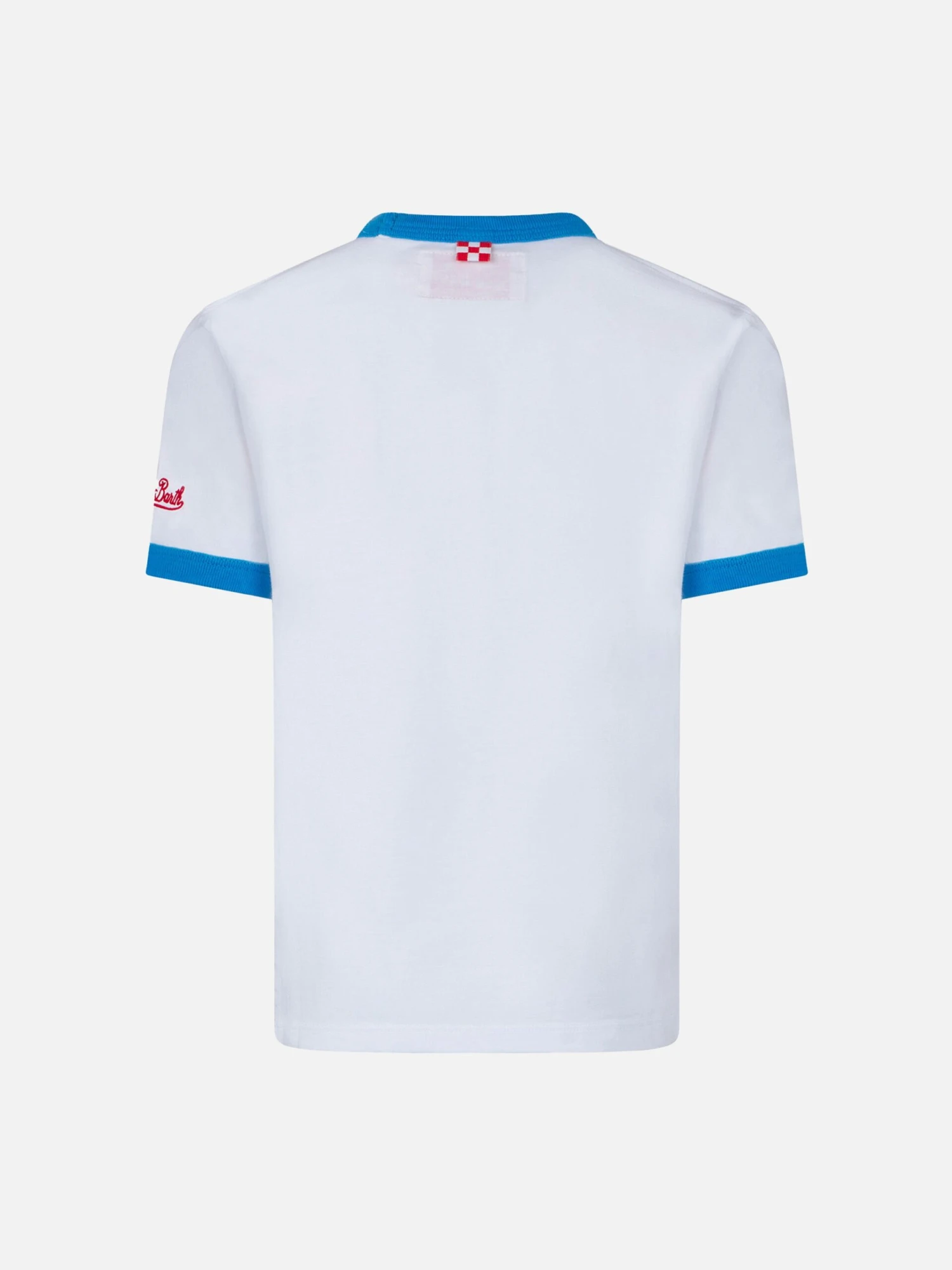 MC2 Saint Barth Boy Cotton T-shirt With Multicolor Lettering 5 MC2 Saint Barth Boy Cotton T-shirt With Multicolor Lettering - Image 3