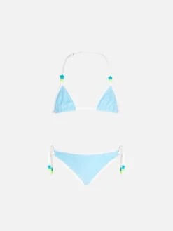 MC2 Saint Barth Girl Light Blue Terry Triangle Bikini