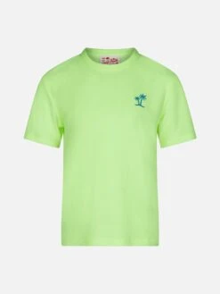 MC2 Saint Barth Boy Yellow Terry T-shirt With Pocket