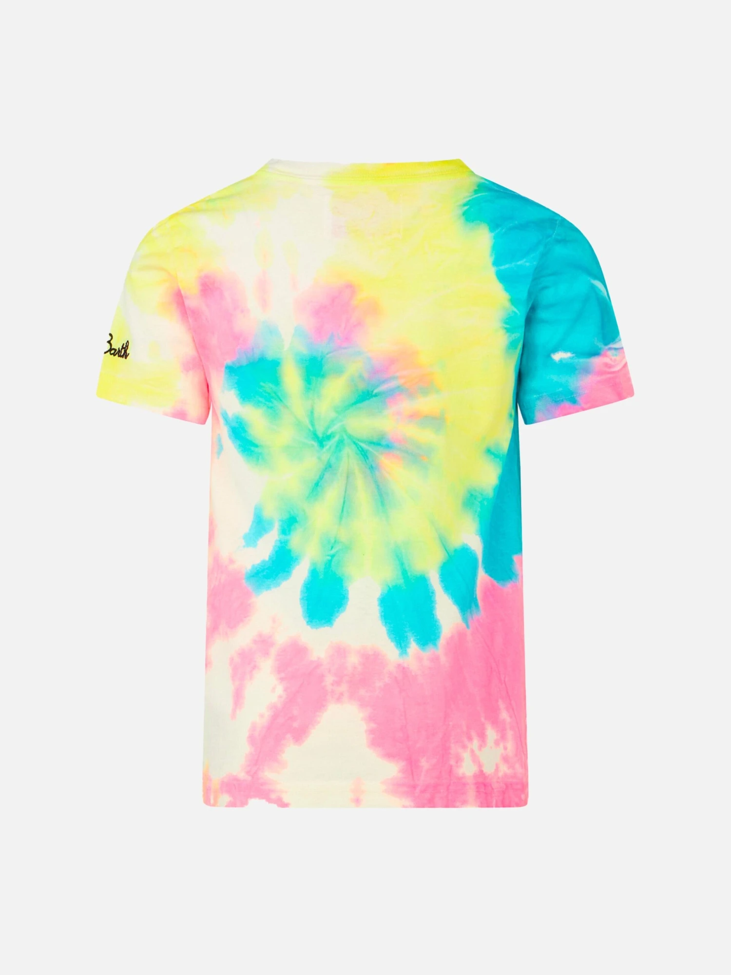 Boy Tie Dye Print T-shirt With Sun Barth Embroidery 5 Boy Tie Dye Print T-shirt With Sun Barth Embroidery - Image 3