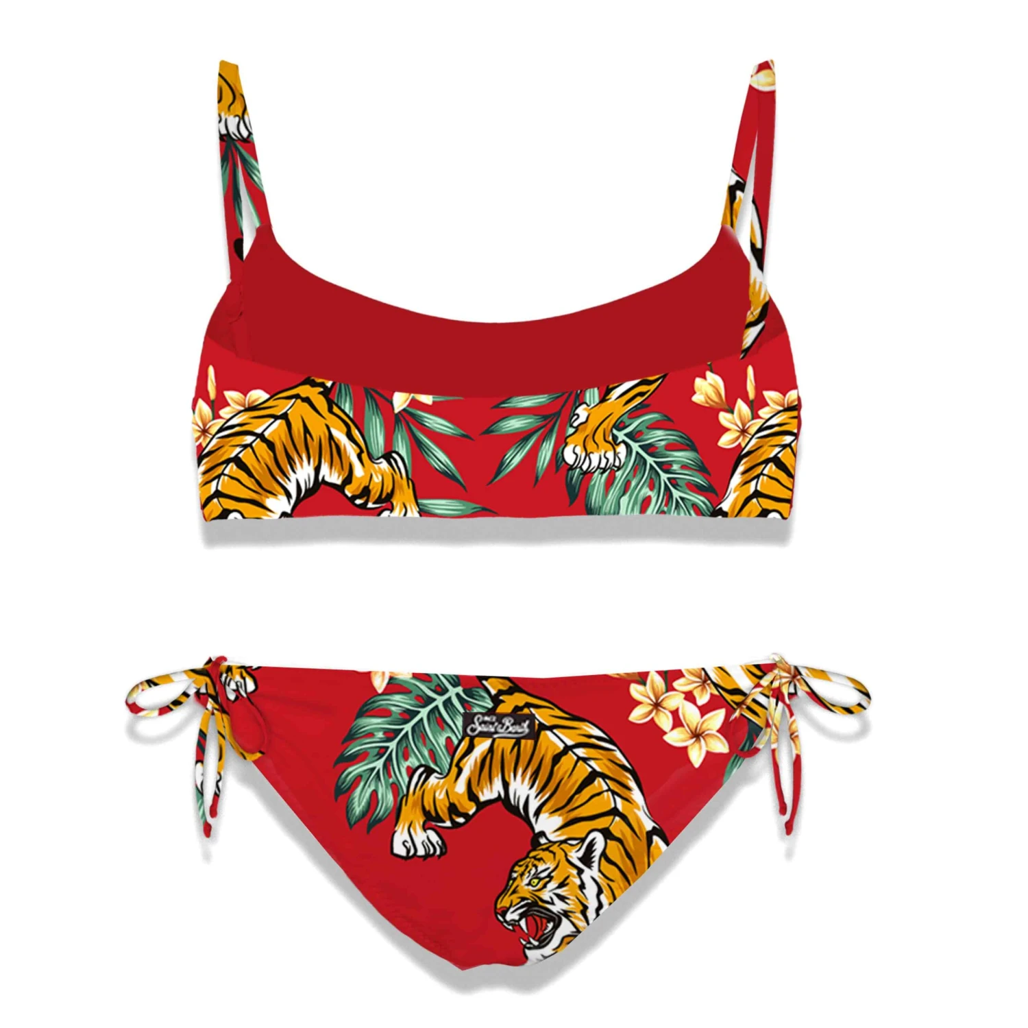 Girl Bralette Bikini With Tiger Print 4 Girl Bralette Bikini With Tiger Print - Image 2