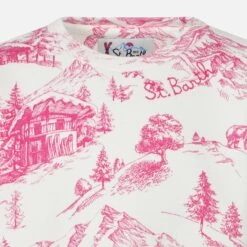 MC2 Saint Barth Girl Crewneck Sweatshirt With Toile De Jouy Print 7 MC2 Saint Barth Girl Crewneck Sweatshirt With Toile De Jouy Print -MC2 Saint Barth Shop toile jouy girl sweatshirt 3