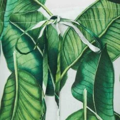 Girl Caftan With Banana Leaves Print -MC2 Saint Barth Shop tropical girl caftan cotton 3