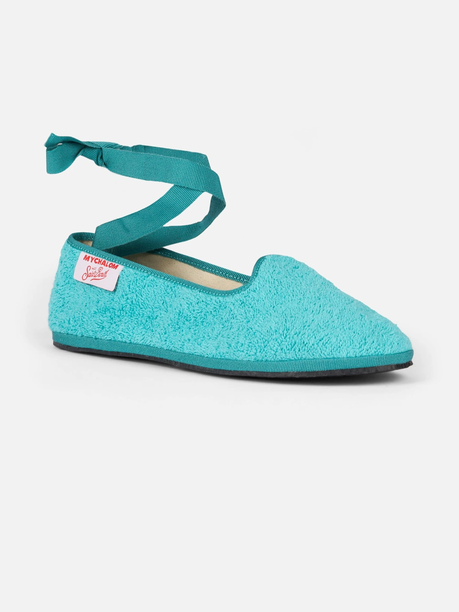MC2 Saint Barth Woman Aquamarine Terry Slipper Loafers | MY CHALOM SPECIAL EDITION 3 MC2 Saint Barth Woman Aquamarine Terry Slipper Loafers | MY CHALOM SPECIAL EDITION