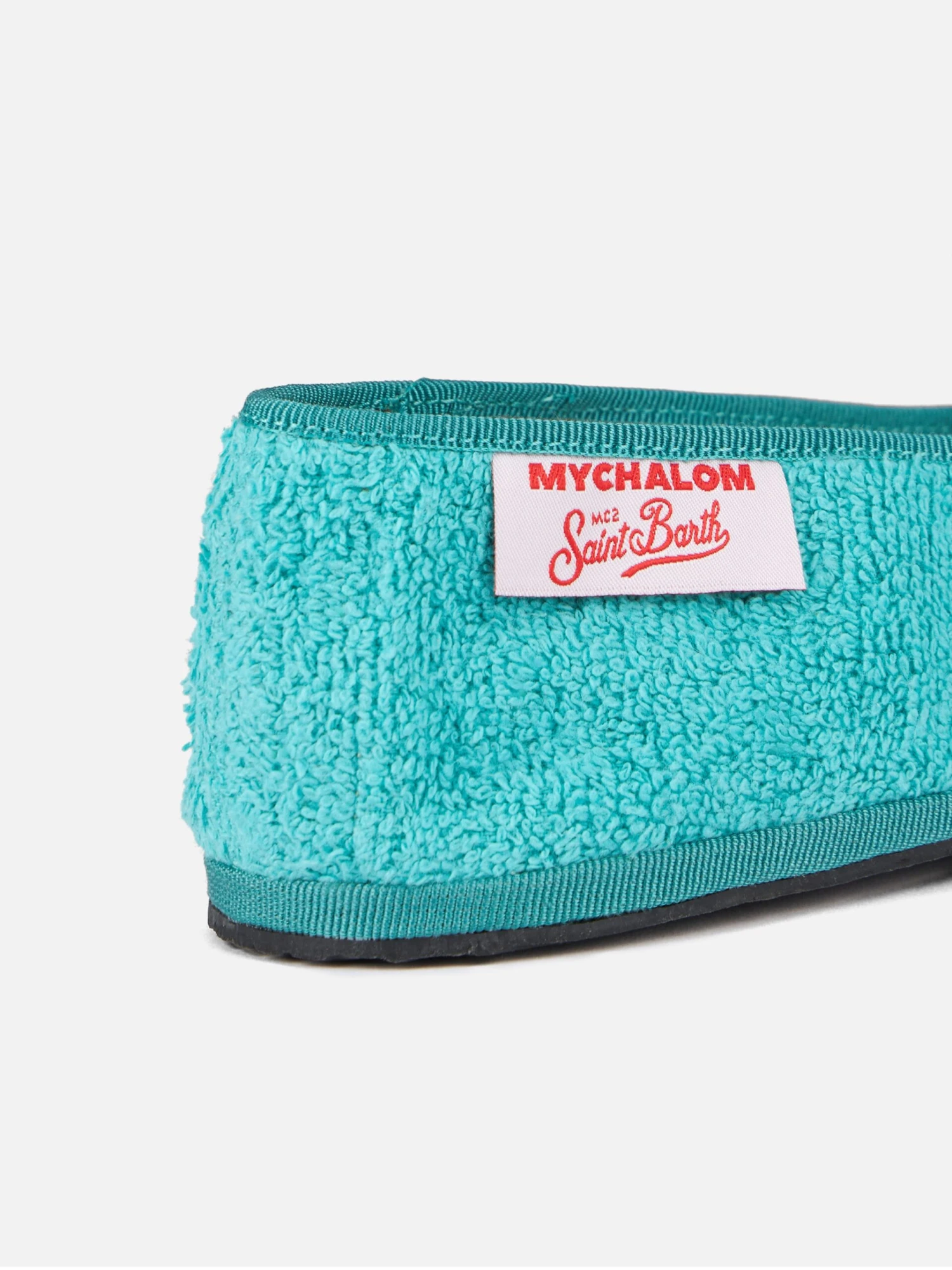 MC2 Saint Barth Woman Aquamarine Terry Slipper Loafers | MY CHALOM SPECIAL EDITION 5 MC2 Saint Barth Woman Aquamarine Terry Slipper Loafers | MY CHALOM SPECIAL EDITION - Image 3